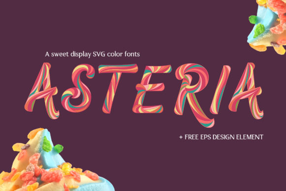 Asteria: The Playful Color Font for Kids' Projects