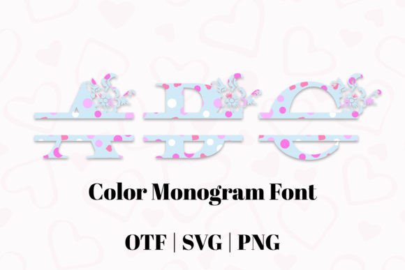 Blossom Monogram Blue: A Floral Flourish for Your Designs