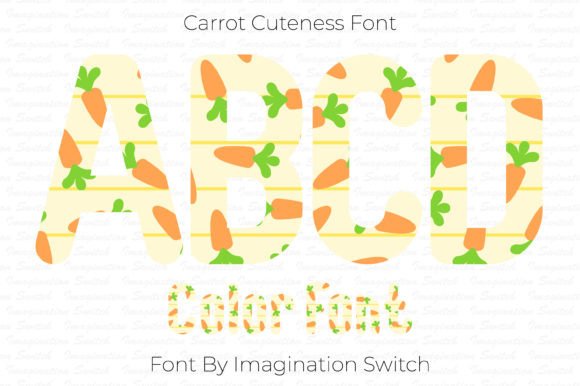 Carrot Cuteness: A Colorful Font for Creative Projects