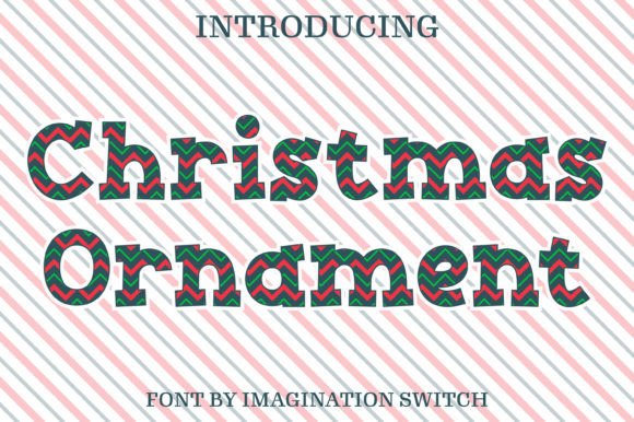 Christmas Ornament Font: A Festive Design Asset