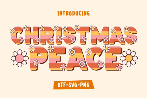 Christmas Peace: A Retro Font for Bold Holiday Designs