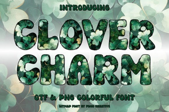 Clover Charm: A Color Font for Fresh, Modern Design