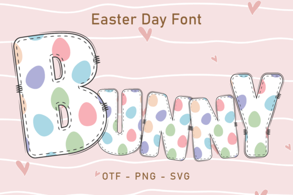 Easter Day Bunny: A Festive Color Font for Spring
