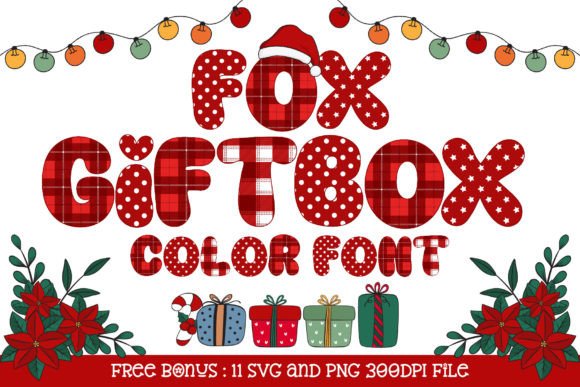 Fox Giftbox: A Color Font for Festive, Eye-Catching Designs