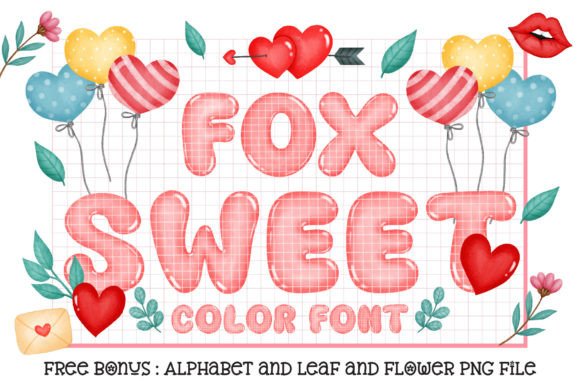 Fox Sweet: A Charming Color Font for Heartfelt Design