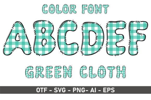 Green Cloth: A Creative Font for Playful Design Projects