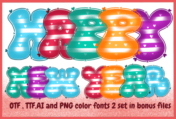 Happy New Year: A Font That Feels Like a Celebration