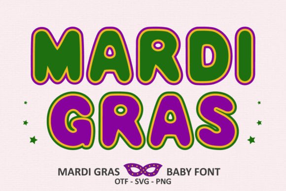 Mardi Gras Baby: A Festive Color Font for Bold Projects