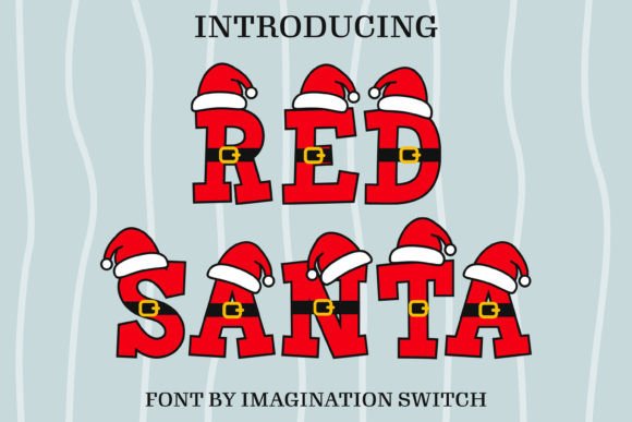 Red Santa: A Festive Display Font with a Modern Twist