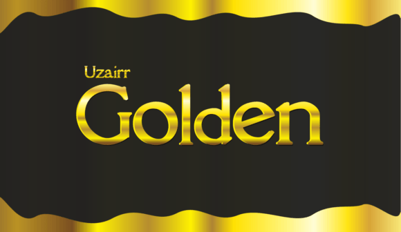 Uzairr Golden: A Font with a Golden Touch for Modern Design
