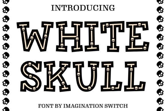 White Skull: A Creative Font for Bold Branding